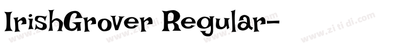 IrishGrover Regular字体转换